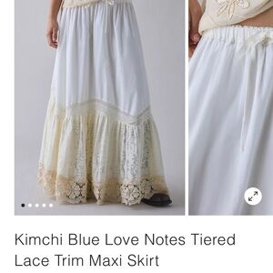 White Lace Maxi Skirt, Urban Outfitters